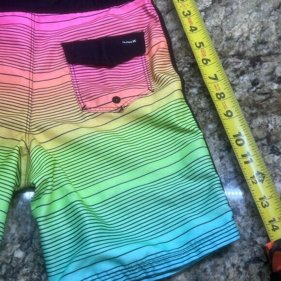 Hurley Shoreline Rainbow Striped Board Shorts - Picture 5 of 9